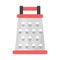 Grater vector isolated. Cooking equipment, steel object. Kitchen