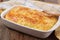 Gratin with pasta and cheese