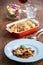 Gratinated rigatoni pasta