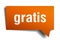 Gratis orange speech bubble