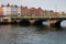 Grattan Bridge on River Liffey in Dublin