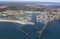 Grau d\'Agde - South of France. Aerial view