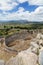 Grave circle A in Mycenae, Peloponnese, Greece