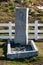 Grave and headstone of Sir Ernest Shackleton, Grytviken, South Georgia