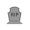 Grave icon vector. Cemetery illustration sign. Rip symbol or logo.