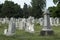 Grave Markers at an Old Cemetery