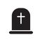 Grave, Rip, Death flat vector icon for your web site design, logo, app, UI. illustration