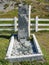 The grave of Sir Ernest Shackleton, in the cemetery of Grytviken, in the South Georgia islands