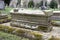 Grave of William Cavendish, 6th Duke of Devonshire. 1790-1858. Edensor, Derbyshire, UK. March 17, 2023.