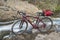 Gravel bike and a river