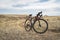 gravel bike on a single track trail in Colorado foothills - Soapstone Prairie Natural Area