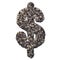 Gravel currency sign $ - 3d crushed rock symbol - nature, environment, building materials or real estate concept