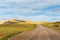 Gravel dirt road on nature reserve