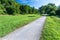 Gravel footpath in park