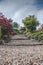 Gravel Garden Path with Blue Sky