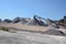 Gravel plant with heaps of gravel