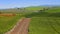 Gravel road through beautiful Palouse