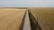 Gravel road in the countryside