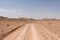 Gravel road in Dune, Dasht-e Kavir desert.