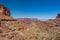 Gravel road leading to canyon, Canyonlands National Park Utah USA