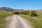 Gravel road leading to Molesworth Station in Marlborough region, New Zealand