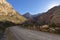 Gravel road through Seweweekspoort in the Karoo