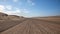 Gravel road in Skeleton Coast Park, Namibia.