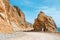 A gravel road to Balos Lagoon on Crete