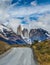 Gravel road in the Torres del Paine