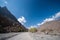 Gravel road wadi bani awf mountains, Oman