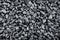 Gravel Stone Rock Texture Background. Top View, Grayscale Color