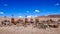 Graves in the cemetery outside Mina La Casualidad in the puna desert near Salta, Argentina