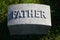 Gravestone: father