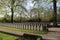 Gravestone on the field of honour in on the grebberberg where a lot of dutch soldiers fall in 1940 at the start of world war 2 in