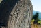 Gravestone in the old Jewish cemetery in the Ukrainian Carpathians