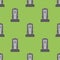 Gravestone Seamless Pattern. Grey Stone Monuments