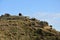 Graveyard of ghost village in Pentedattilo, Calabria