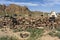 Graveyard in Mongolia with Graves