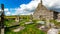 Graveyard and a part of the medieval church of Killilagh in the village of Doolin