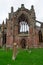 Graveyard and ruins, Melrose Abbey Scotland