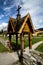 Graveyard wooden portal in Heddal Notodden Norway