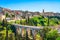 Gravina in Puglia ancient town, bridge and canyon. Apulia, Italy