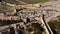 Gravina in Puglia - an ancient village in Italy - aerial view