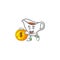 Gravy boat with character mascot shape bring coin