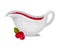 Gravy Boat With Cranberry Sauce Vector Illustration