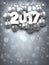 Gray 2017 New Year background.