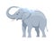 Gray african elephant concept
