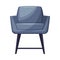 Gray Armchair, Modern Home Interior Design Vector Illustration on White Background