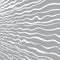 Gray background with white hand-drawn wave lines