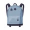 Gray Backpack for Schoolchildren or Students, Front View of Travel Bag for Backpacking Flat Style Vector Illustration